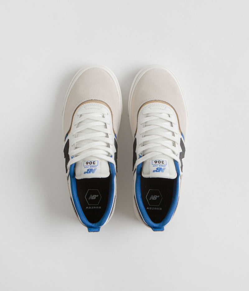 New Balance Numeric 306 Jamie Foy Shoes in Sea Salt and Blue