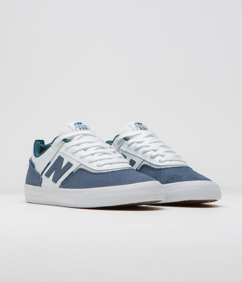 New Balance Numeric 306 Jamie Foy Shoes in Vintage Indigo and White