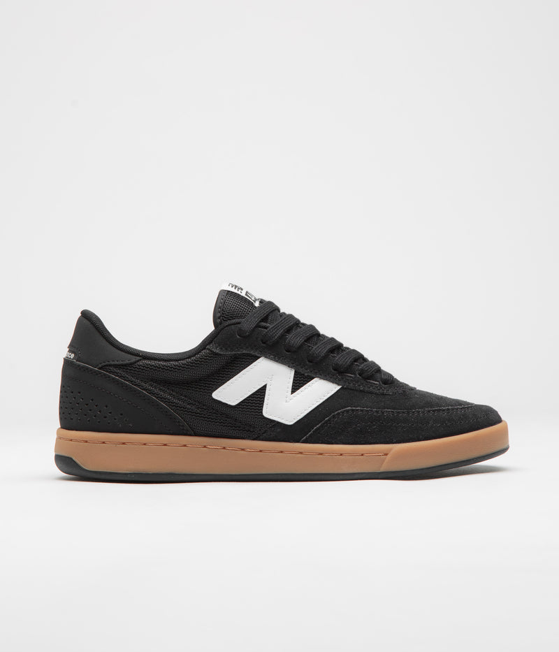 New Balance Numeric 440 Shoes in Black and Gum / White