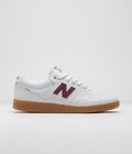 New Balance Numeric 508 Brandon Westgate Shoes in White and Gum / Red