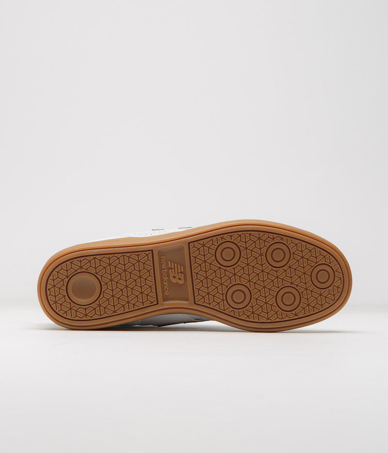 New Balance Numeric 508 Brandon Westgate Shoes in White and Gum / Red