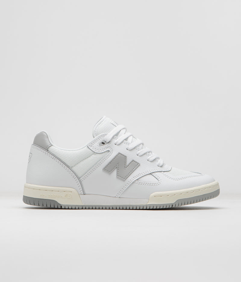 New Balance Numeric 600 Tom Knox Shoes in White and Grey