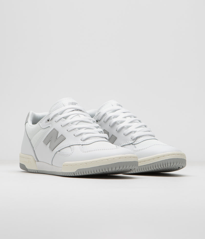 New Balance Numeric 600 Tom Knox Shoes in White and Grey