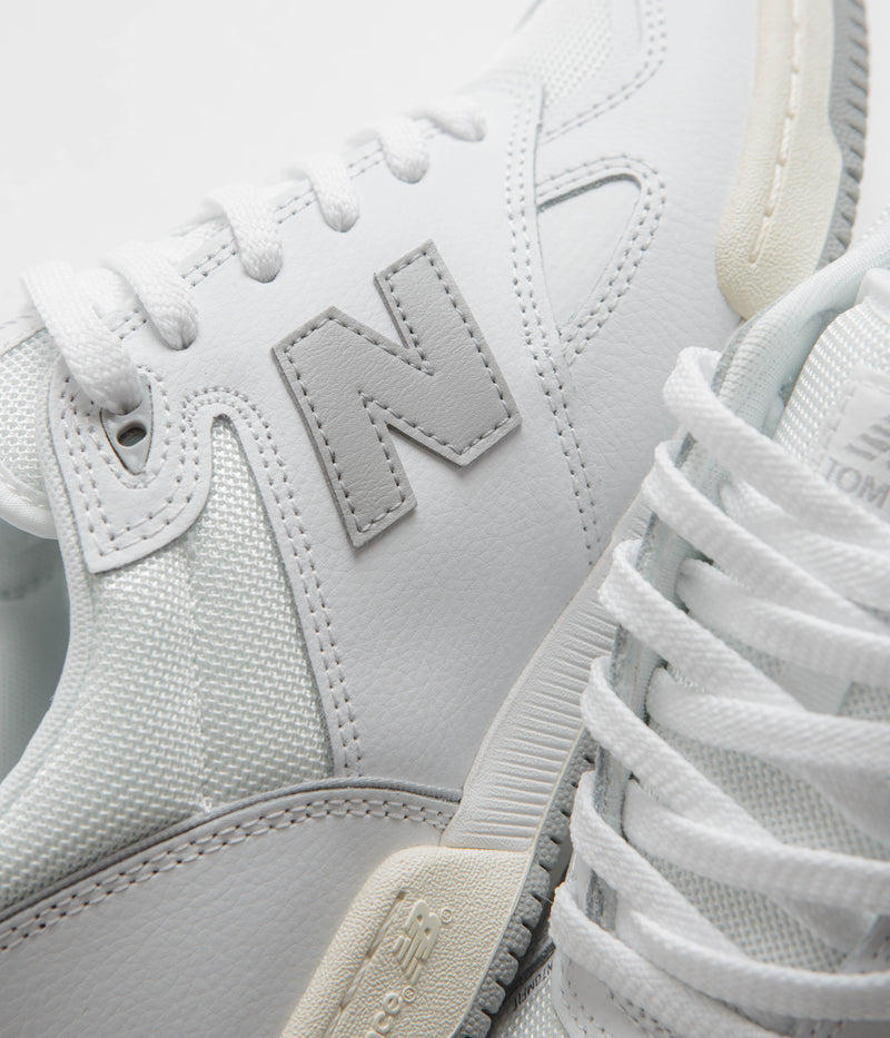 New Balance Numeric 600 Tom Knox Shoes in White and Grey