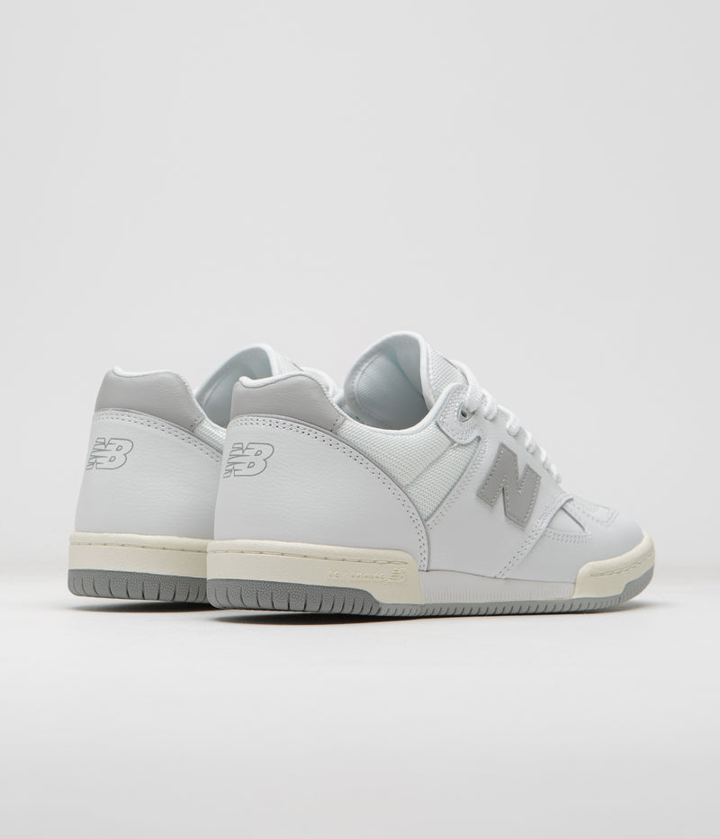 New Balance Numeric 600 Tom Knox Shoes in White and Grey