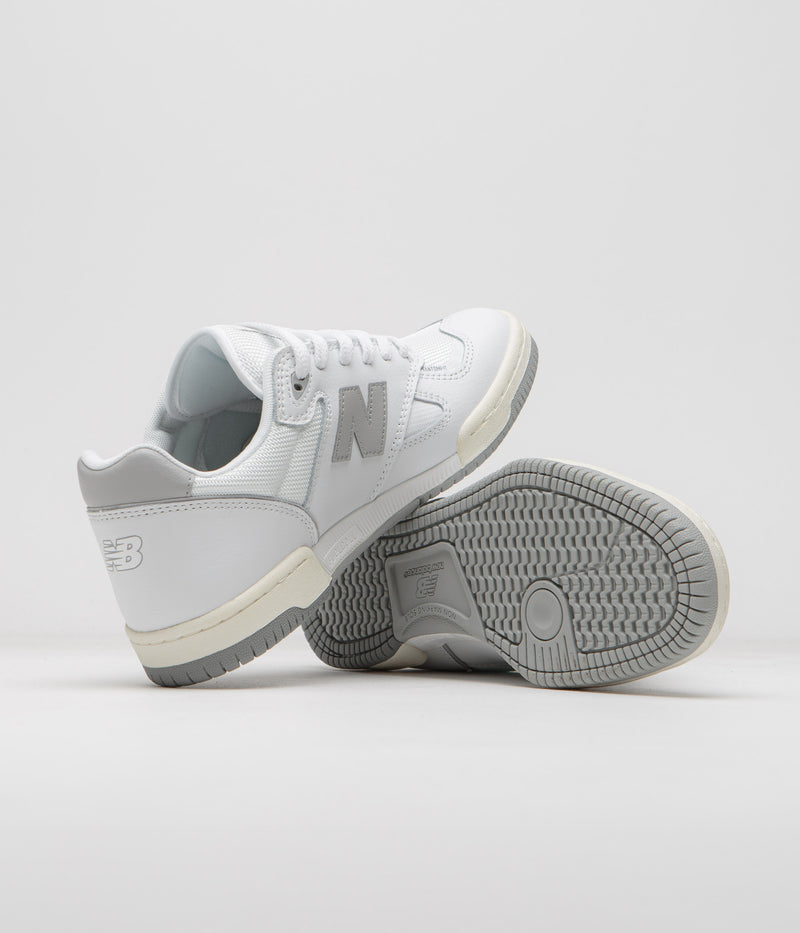 New Balance Numeric 600 Tom Knox Shoes in White and Grey