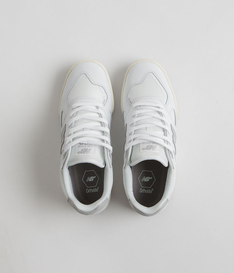 New Balance Numeric 600 Tom Knox Shoes in White and Grey