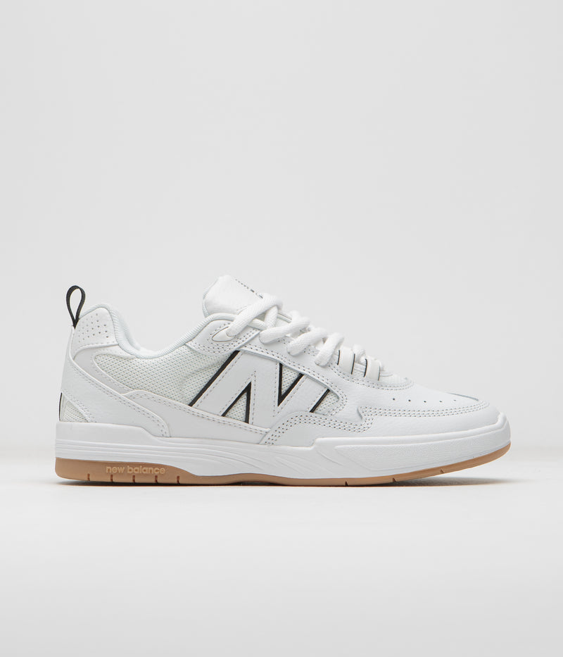New Balance Numeric 808 Tiago Lemos Shoes in White and Black / Gum