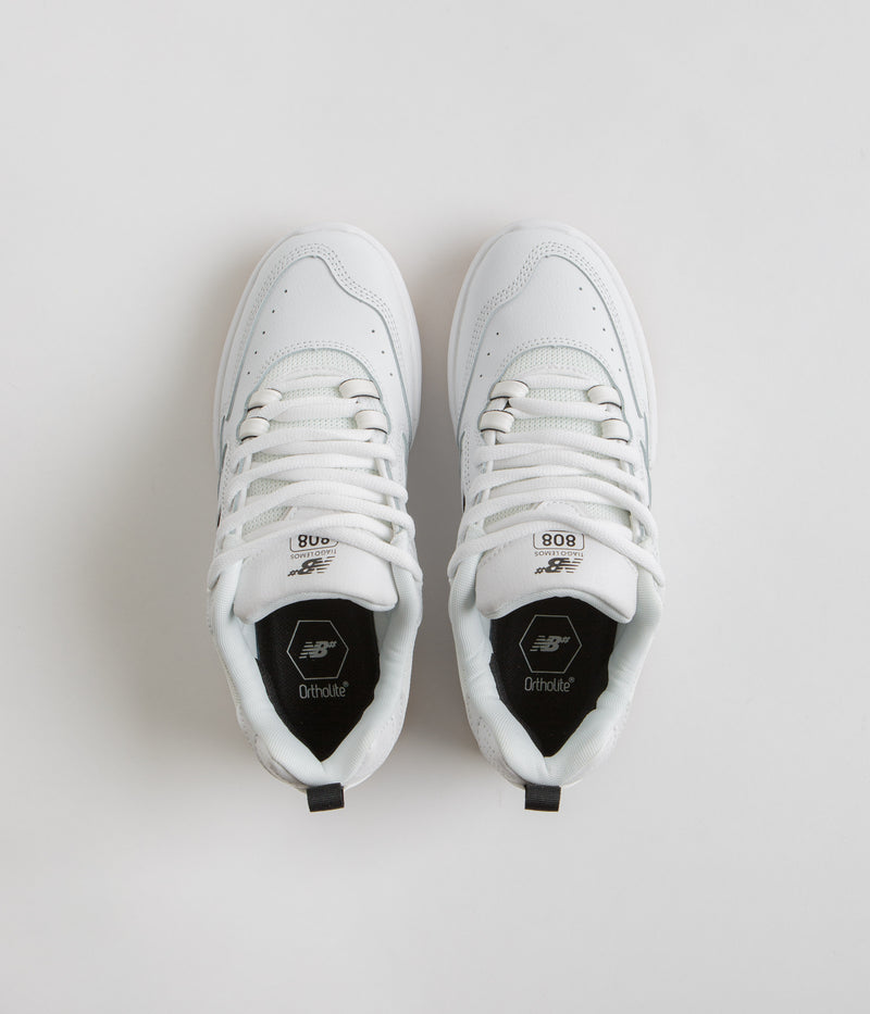 New Balance Numeric 808 Tiago Lemos Shoes in White and Black / Gum