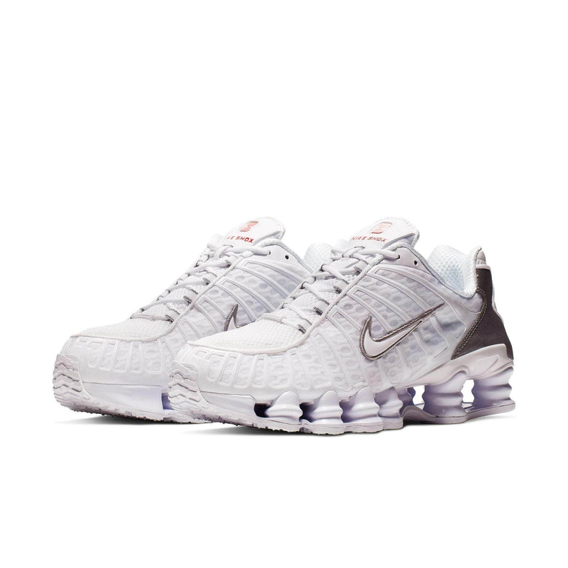 Nike FOOTWEAR Nike Shox TL "White Metallic Silver" - Men's