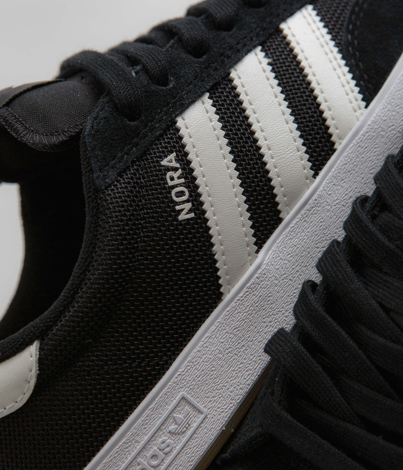 Adidas Nora Shoes in Core Black and Zero Metallic / Spark