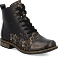 Quarter turn view Women's Rieker Footwear style name Ornella 42 Waterproof in color ANT/SCHW. Sku: 74842-00