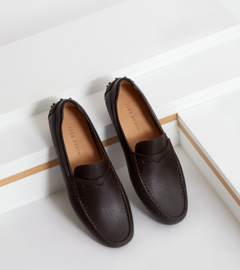Dark Brown Pebble Grain