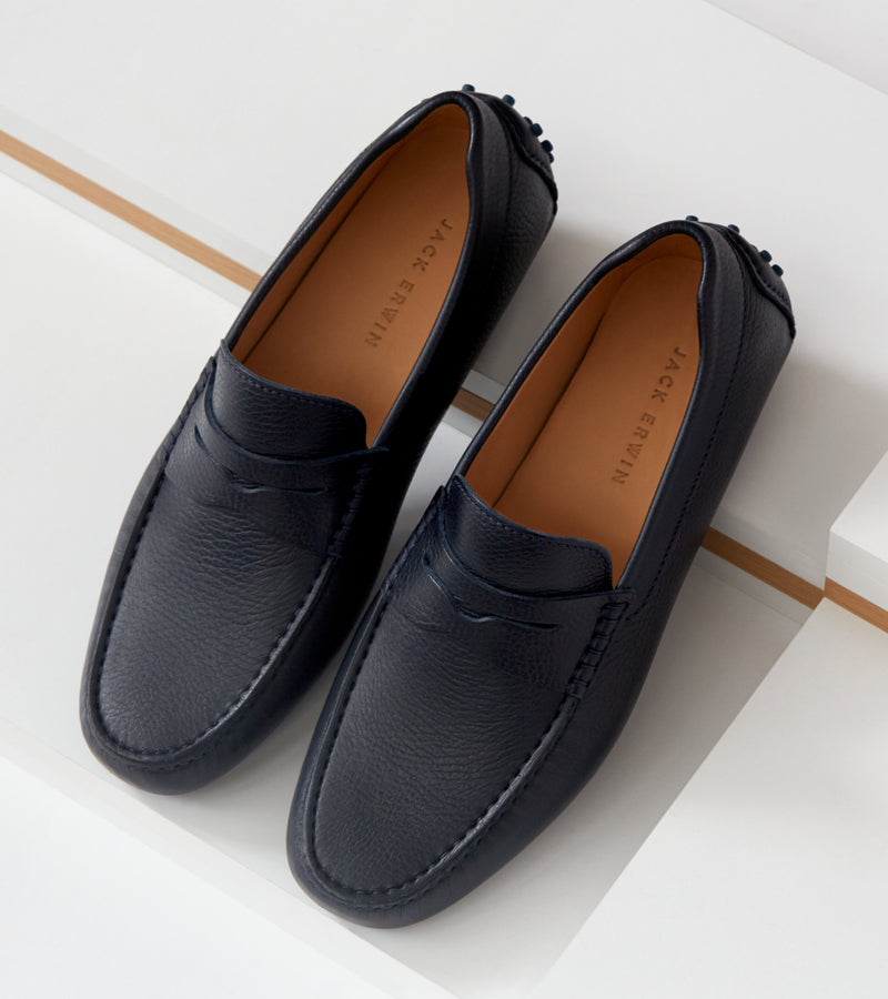 Navy Pebble Grain