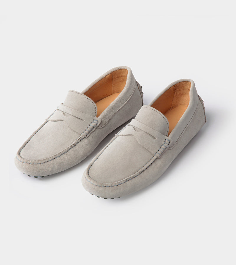 Light Gray Suede