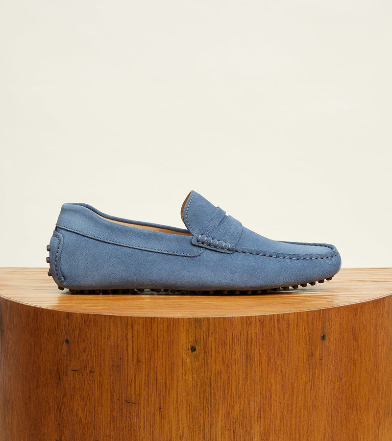 Dusty Blue Suede