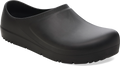 Quarter turn view Unisex Birkenstock Footwear style name Profi Birki 2.0 Regular in color BLACK. Sku: 1025975