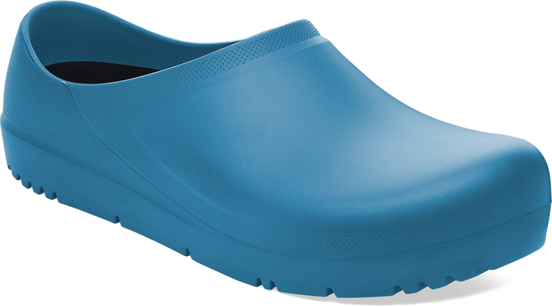 Quarter turn view Unisex Birkenstock Footwear style name Profi Birki 2.0 Regular in color INK BLUE. Sku: 1025977