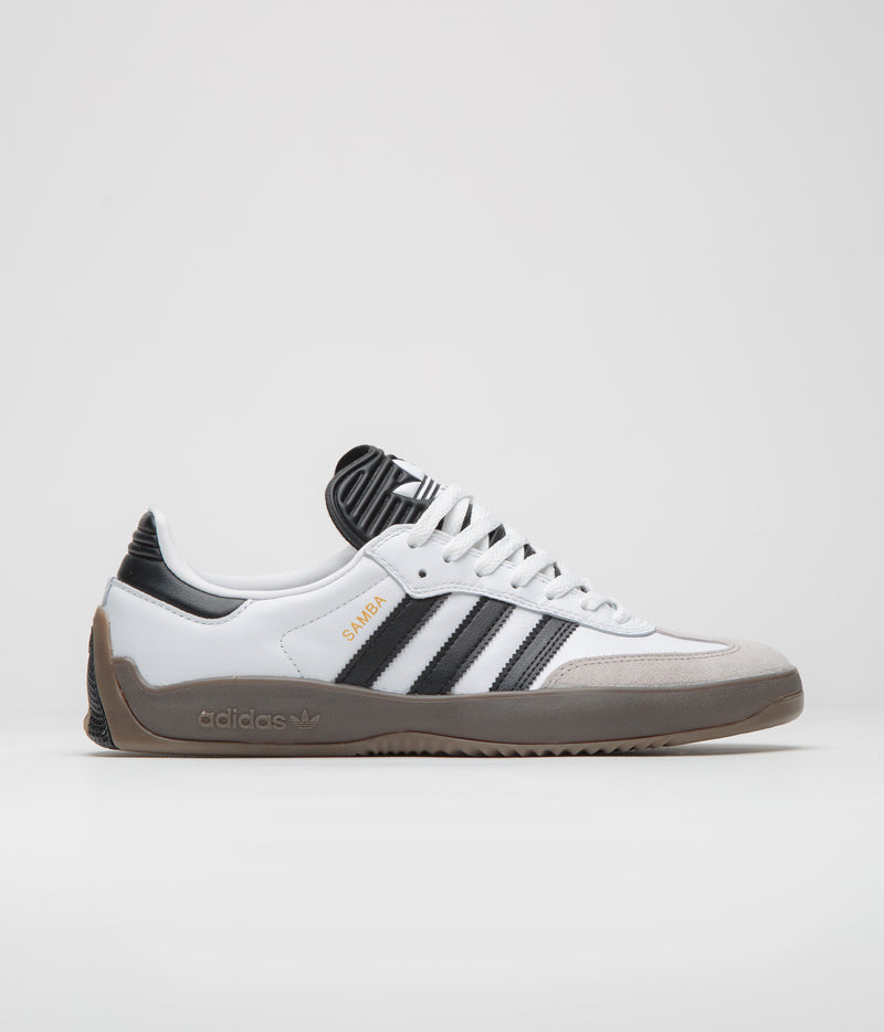 Adidas Puig Samba Shoes in Cloud White and Core Black / Gum