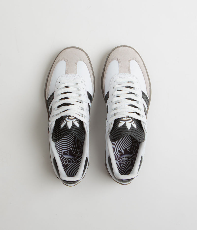 Adidas Puig Samba Shoes in Cloud White and Core Black / Gum