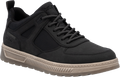 Quarter turn view Men's Rieker Footwear style name Ralf 04 in color SCHWARZ. Sku: 37004-00