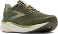 Quarter turn view Men's Brooks Footwear style name Revel 8 Medium in color OLV/TEA/OR. Sku: 110468-1D380