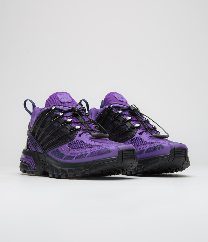 Salomon ACS Pro Shoes in Liberty and Black / Astral Aura