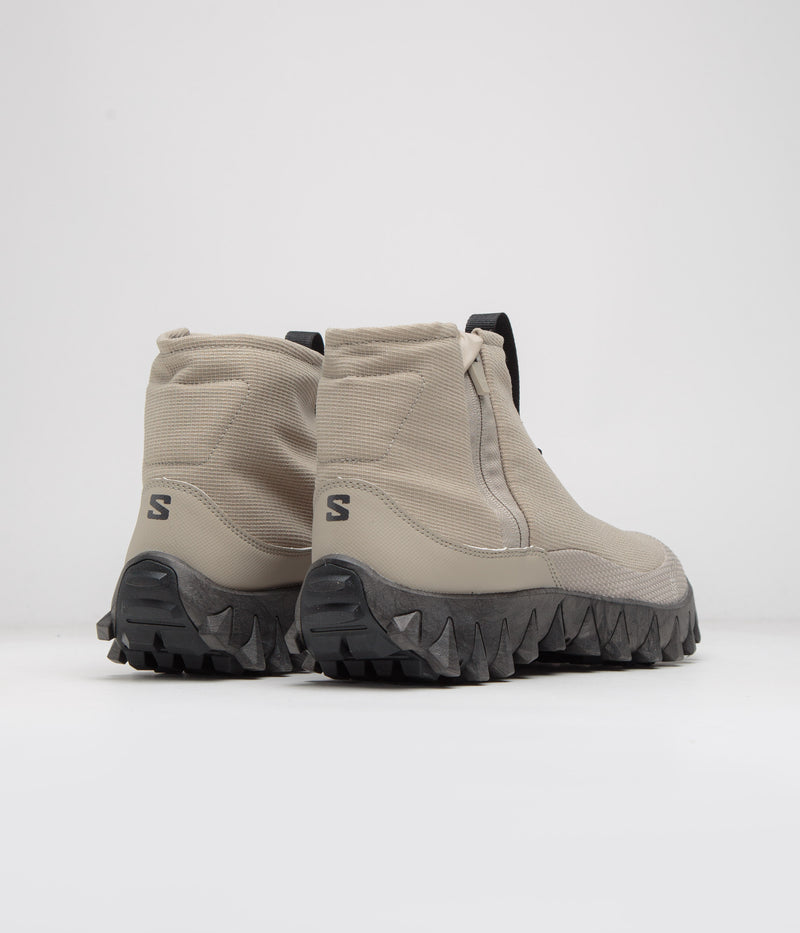 Salomon Snowclog Mid Shoes in Feather Grey and Feather Grey / Black