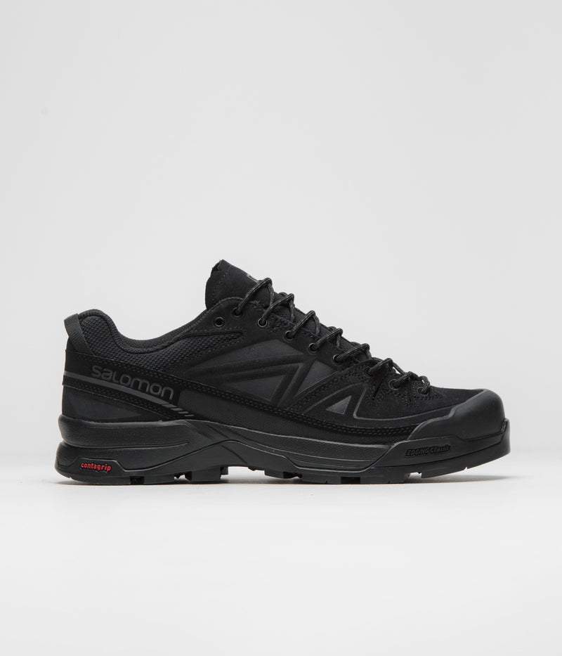 Salomon X-ALP LTR Shoes in Black and Black / Asphalt