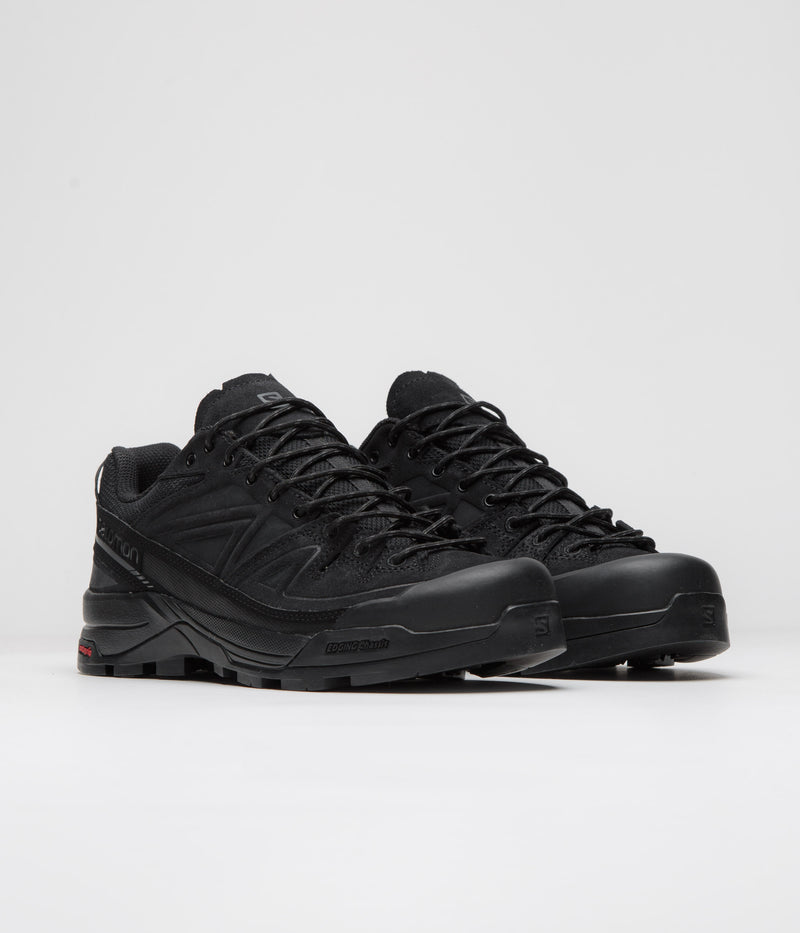 Salomon X-ALP LTR Shoes in Black and Black / Asphalt