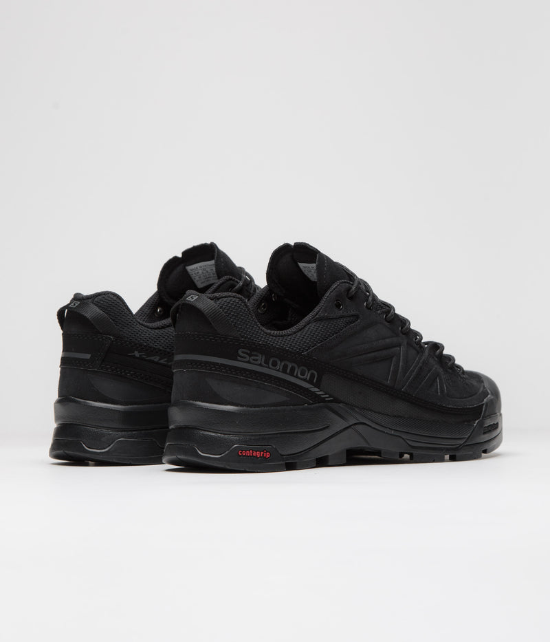 Salomon X-ALP LTR Shoes in Black and Black / Asphalt