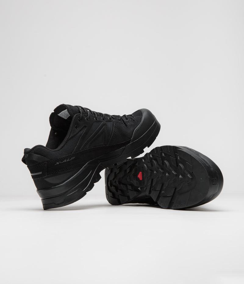 Salomon X-ALP LTR Shoes in Black and Black / Asphalt