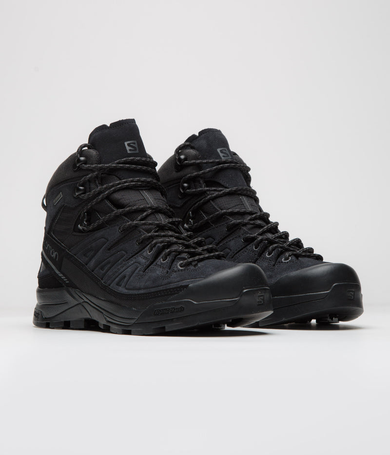 Salomon X-ALP Mid LTR GTX Shoes in Black and Black / Asphalt