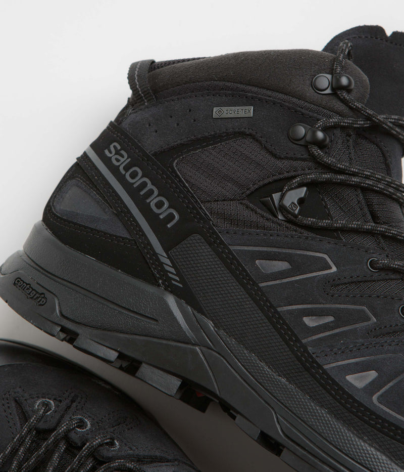 Salomon X-ALP Mid LTR GTX Shoes in Black and Black / Asphalt