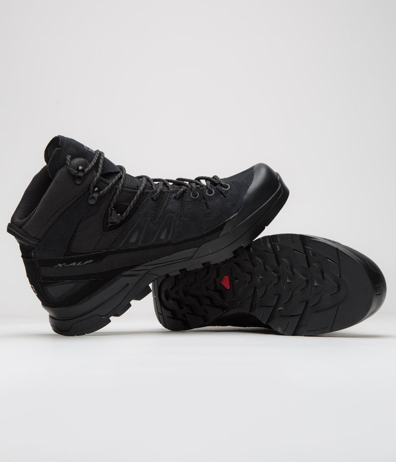 Salomon X-ALP Mid LTR GTX Shoes in Black and Black / Asphalt