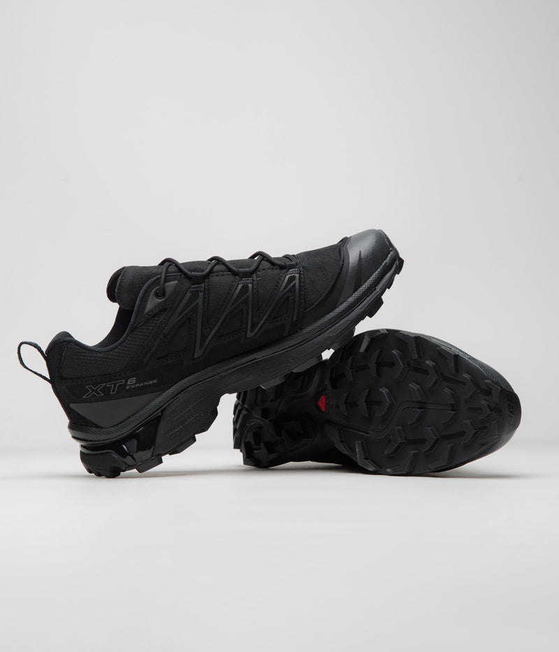 Salomon XT-6 Expanse LTR Shoes in Black and Black / Asphalt