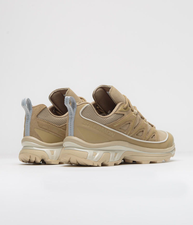 Salomon XT-6 Expanse LTR Shoes in Kelp and Safari / Almond Milk