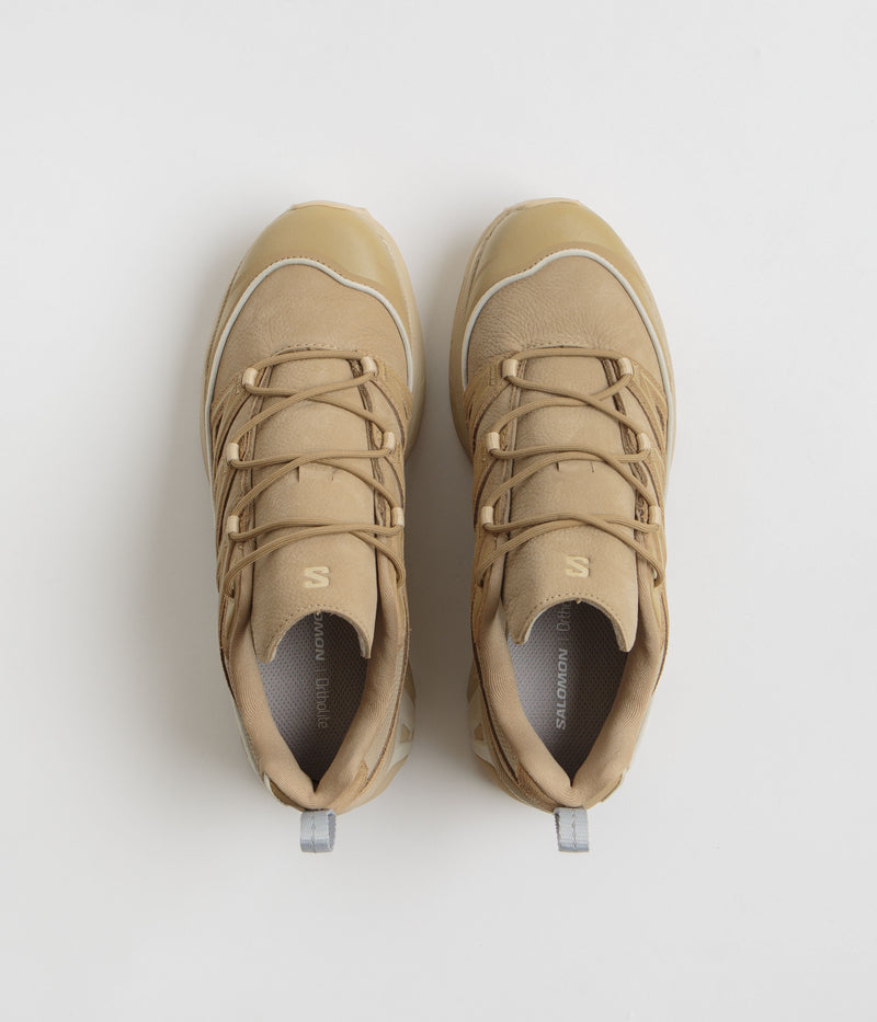 Salomon XT-6 Expanse LTR Shoes in Kelp and Safari / Almond Milk
