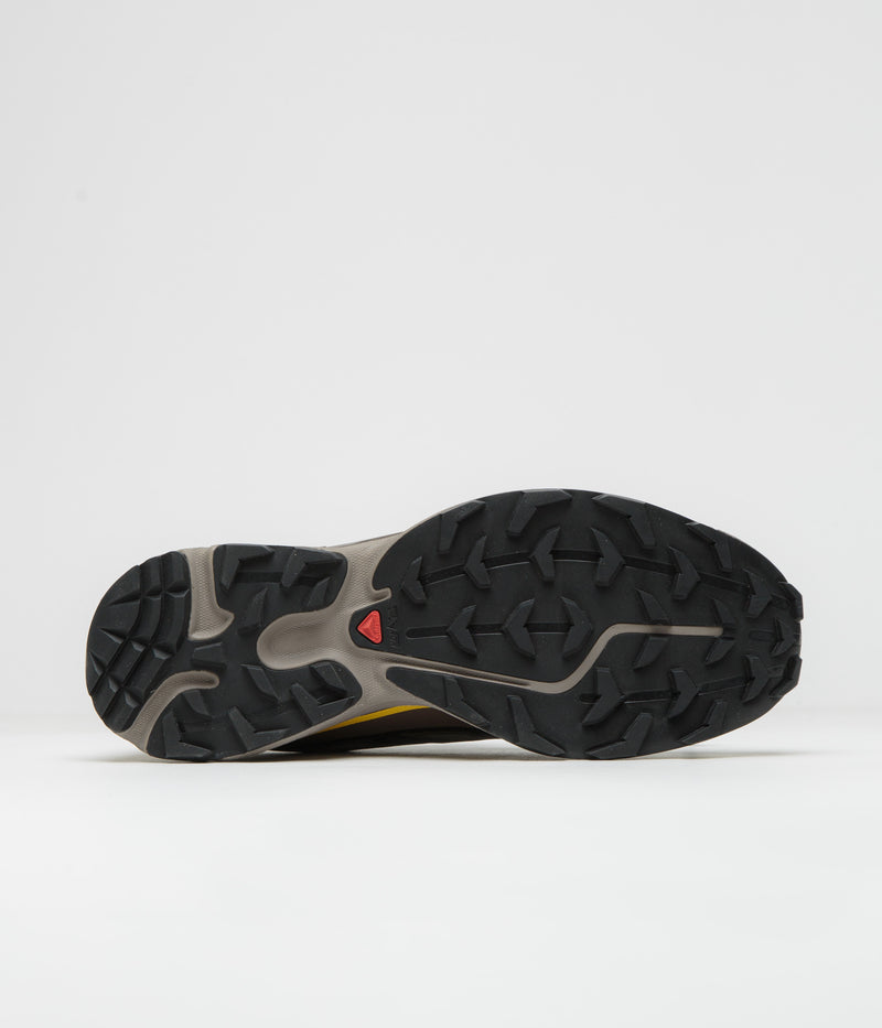 Salomon XT-6 Shoes in Olive Night and Black / Sulphur
