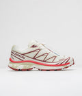 Salomon XT-6 Shoes in Vanilla Ice and Green Haze / Fired Brick