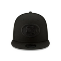 San Francisco 49ers New Era Black & Black 9FIFTY Snapback