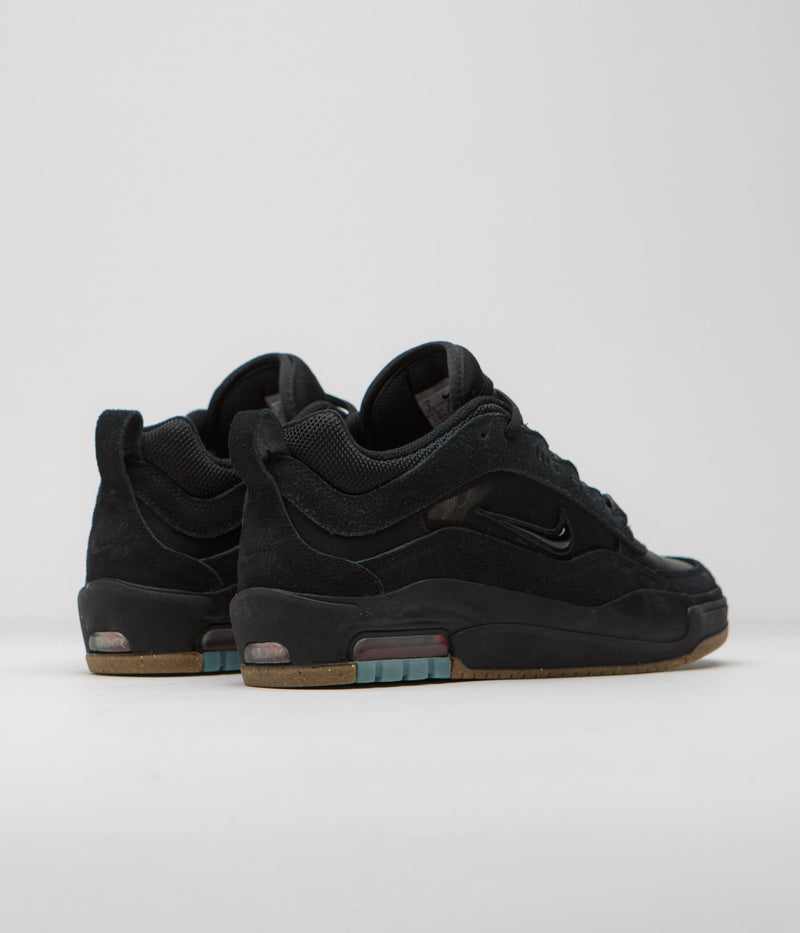 Nike SB Air Max Ishod Shoes in Black and Black and Anthracite - Black - Black