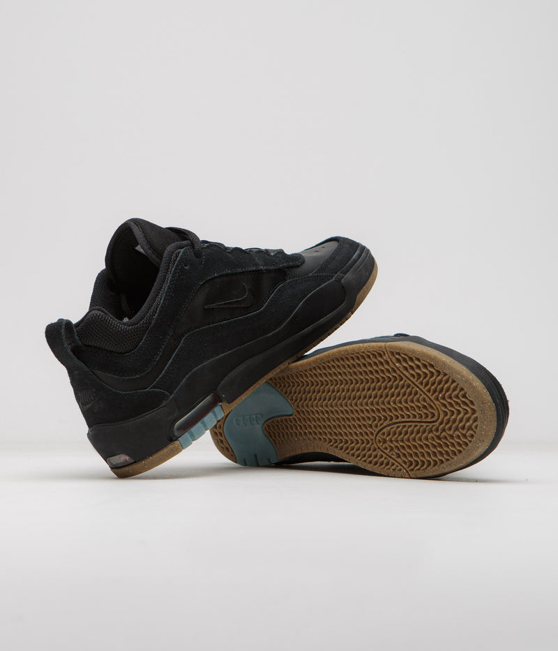 Nike SB Air Max Ishod Shoes in Black and Black and Anthracite - Black - Black