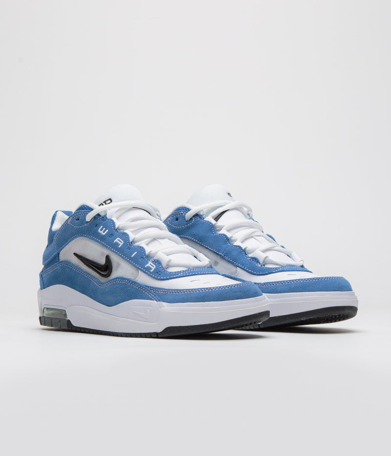 Nike SB Air Max Ishod Shoes in Star Blue and Black and White - Med Soft Pink