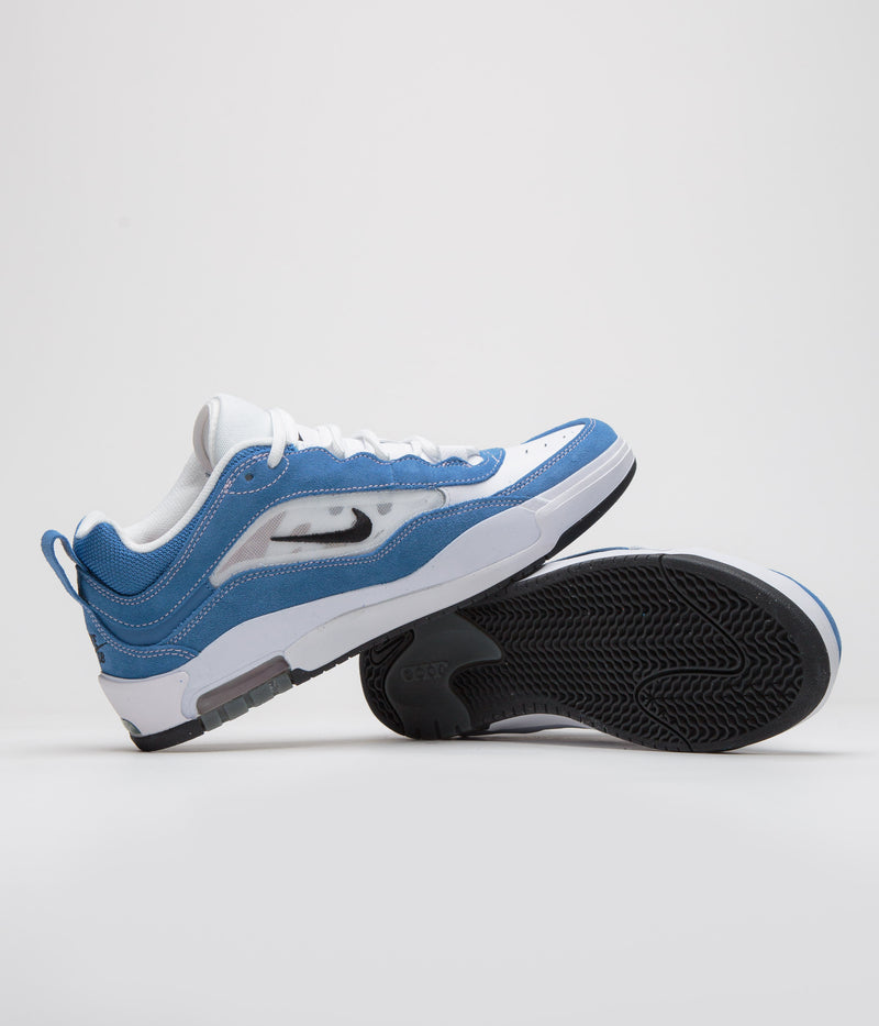 Nike SB Air Max Ishod Shoes in Star Blue and Black and White - Med Soft Pink