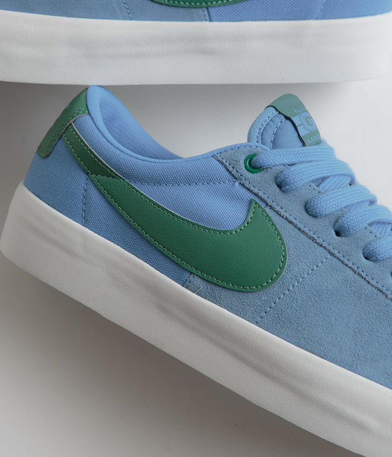 Nike SB Blazer Low Pro GT Shoes in University Blue and Bicoastal