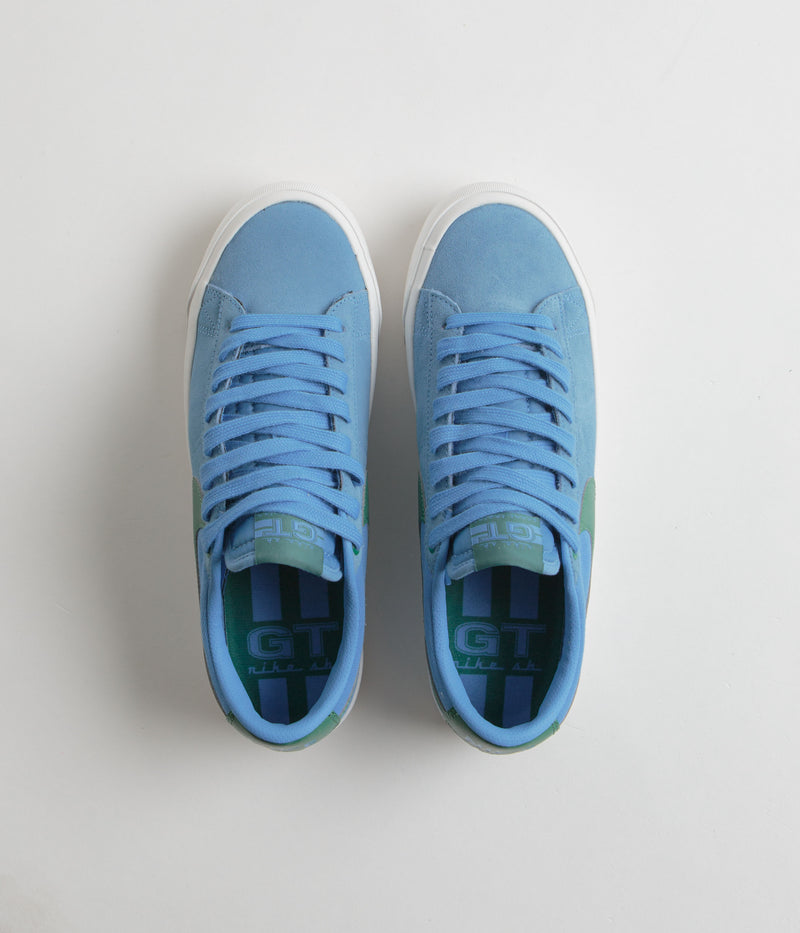 Nike SB Blazer Low Pro GT Shoes in University Blue and Bicoastal