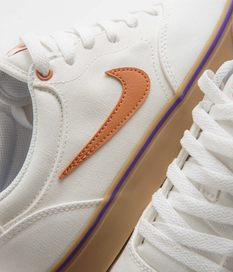 Nike SB Chron 2 Canvas Shoes in Summit White and Monarch and Summit White