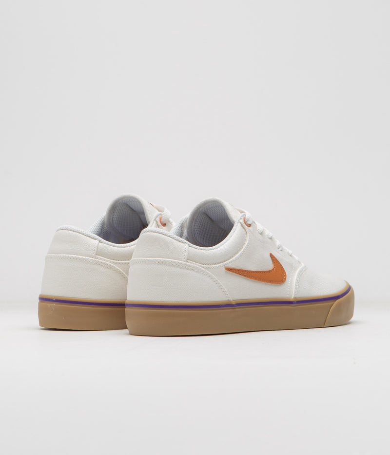 Nike SB Chron 2 Canvas Shoes in Summit White and Monarch and Summit White