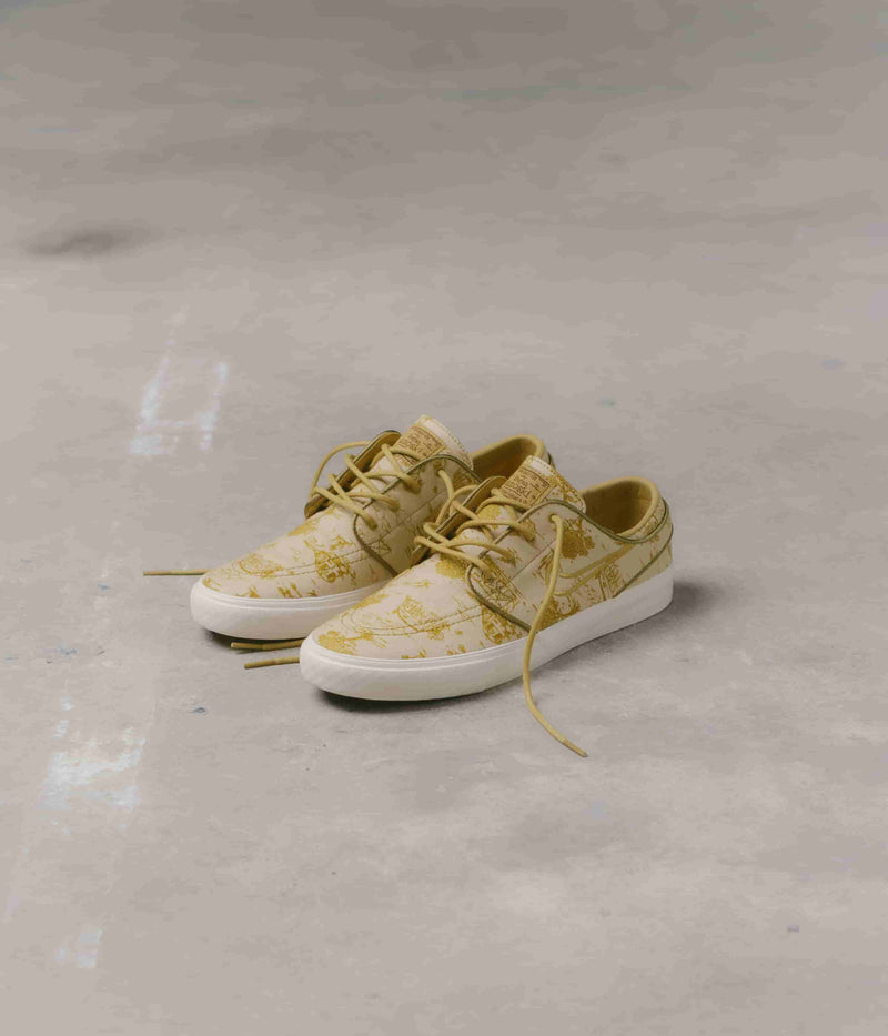 Nike SB City of Style Janoski OG+ Premium Shoes in Sesame and Gold and Bronzine - Sail